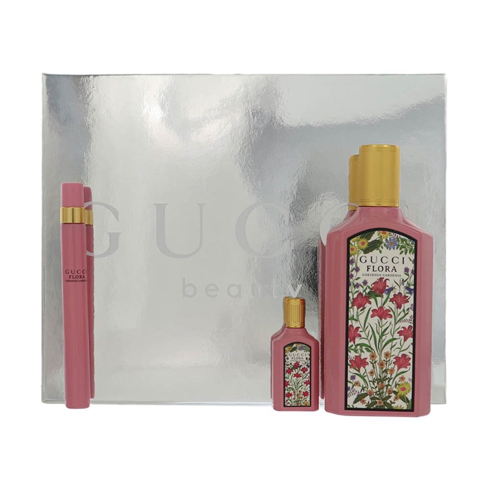 Flora Gorgeous Gardenia by Gucci 3.4 oz EDP 3pc