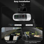Cámara para coche 4K delantera y trasera de 3 canales - Imagen de 4