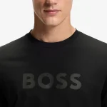 Camiseta de algodón con gran logo tonal - Imagen de 2