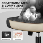 Silla de Escritorio Ergonómica de 300 Lbs con Soporte Lumbar Ajustable en Malla - Imagen de 3
