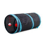 Túnel plegable de dos vías para gatos interactivo